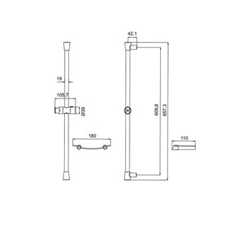 Стойка для душа, Sicily, IDDIS, SIC6500i17