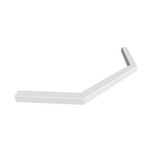 Декоративный профиль под душевое ограждение 100х100, белый, Steel, IDDIS, STE5WS0i22