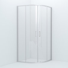 Душевое ограждение, полукр., глянцевый ал. проф., 90х90х195, Zodiac, IDDIS, ZOD6CR9i23
