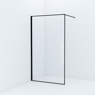 Душевая перегородка Walk In, черный 110x195, Slide, IDDIS, SLI8BS7i23