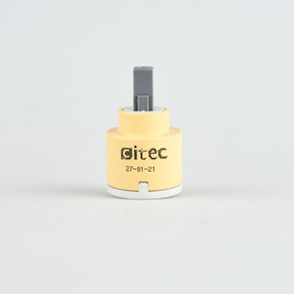 Картридж для смесителя, керамика, 35 мм, без ножек, смещенный угол поворота, IDDIS, 999C35D6SM