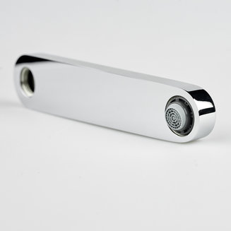 Излив для смесителя, кухня, плоский, латунь, 216х245 мм, фиксированный, хром, IDDIS, 995F22C5SM