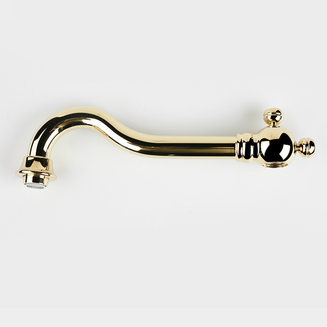 Излив для смесителя, кухня, латунь, 200х200 мм, поворотный, золото, IDDIS, 995020GD5SM