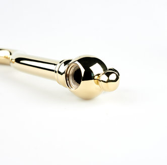 Излив для смесителя, кухня, латунь, 200х200 мм, поворотный, золото, IDDIS, 995020GD5SM