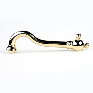 Излив для смесителя, кухня, латунь, 200х200 мм, поворотный, золото, IDDIS, 995020GD5SM