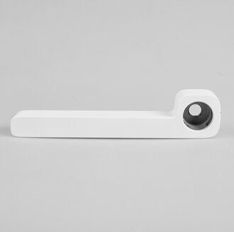 Излив для смесителя, ванна, плоский, латунь, 150 мм, поворотный, в/див, м. белый, ID, 995F15WM2SM