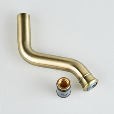 Излив для смесителя, ванна, латунь, 168 мм, фиксированный, бронза, IDDIS, 995VD17BR2SM