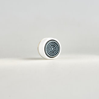 Аэратор для смесителя, силикон, M24, корпусный, наружная резьба, белый, IDDIS, 996S24A1SM-WS