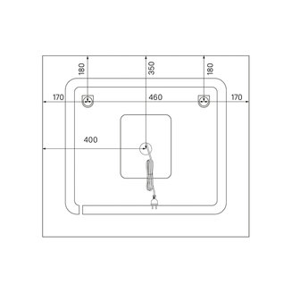 Зеркало с подсветкой и термообогревом, 80 см, Zodiac, IDDIS, ZOD80T0i98