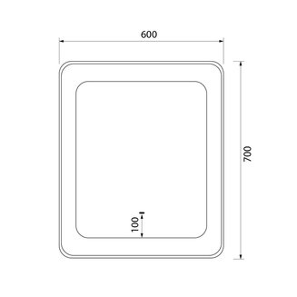 Зеркало с подсветкой, 60 см, Esper, IDDIS, ESP6000i98