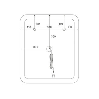 Зеркало с подсветкой, 60 см, Esper, IDDIS, ESP6000i98
