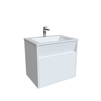 Тумба с умывальником подвесная с ящиком, белая, 60 см, Esper, IDDIS, ESP60W0i95K