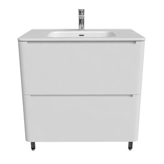 Тумба с умывальником, напольная, 80 см, белая, Edifice, IDDIS, EDI80WFi95K