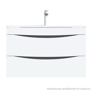 Тумба подвесная, белая, 80 см, Cloud, IDDIS, CLO80W0i95. Подходит умывальник: 0138000i28