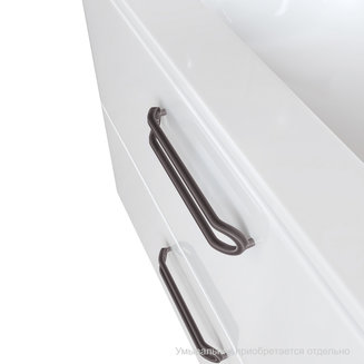 Тумба подвесная, белая, 100 см, Brick, IDDIS, BRI10W1i95. Подходит умывальник: 0101000i28