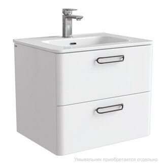 Тумба подвесная, белая, 60 см, Brick, IDDIS, BRI60W0i95. Подходит умывальник: 0106000i28