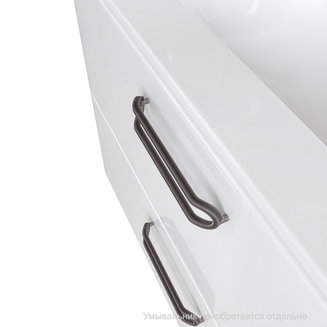 Тумба подвесная, белая, 80 см, Brick, IDDIS, BRI80W0i95. Подходит умывальник: 0108000i28