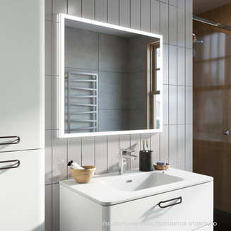 Тумба подвесная, белая, 80 см, Brick, IDDIS, BRI80W0i95. Подходит умывальник: 0108000i28