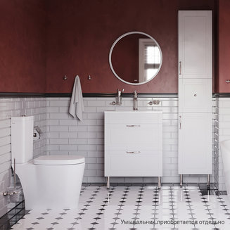 Тумба напольная, 80 см, белая, Oxford, IDDIS, OXF80W0i95