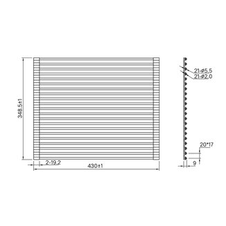 Ролл-мат, нерж. сталь, сатин, 349*430, Kitchen Line, IDDIS, ROL35SRi59