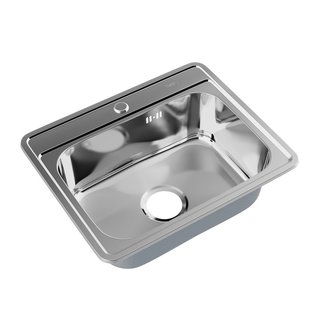 Мойка, нержавеющая сталь, полированная, 530*430, Basic, IDDIS, BAS53P0i77