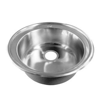 Мойка, нержавеющая cталь, сатин, D510, Basic, IDDIS, BAS51S0i77