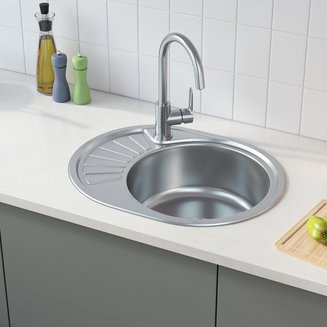 Мойка, нержавеющая сталь, шелк, чаша справа, 600*470, Suno S, IDDIS, SUN60SRi77