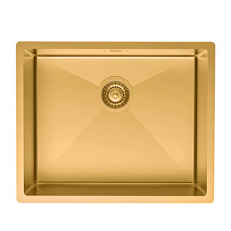 Мойка, нерж.сталь, универсального монтажа, матовое золото, 540*440, Edifice, IDDIS, EDI54B0i77