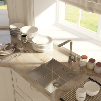 Мойка для подстольного монтажа, Edifice, IDDIS, EDI44S0i77