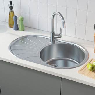 Мойка, нержавеющая сталь, шелк, чаша справа, 770*480, Suno S, IDDIS, SUN77SRi77