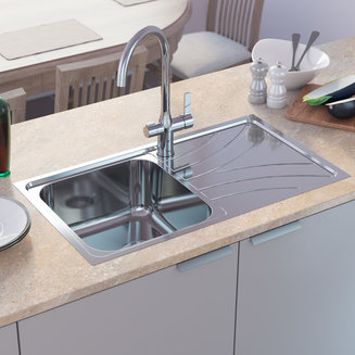 Мойка, нержавеющая сталь, полированная, чаша слева, 780*440, Arro S, IDDIS, ARR78PLi77