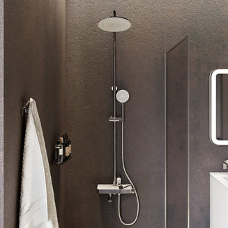 Смеситель для ванны с верхним душем, Shelfy, IDDIS, SHESBBTi06