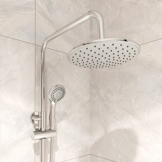 Смеситель с верхним душем, Helic, Milardo, HELSB1FM06