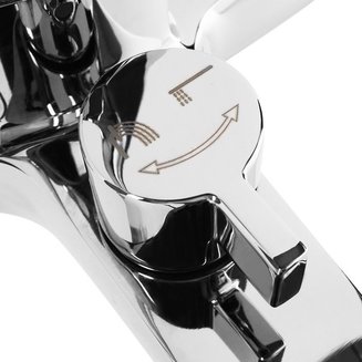 Смеситель для ванны с керамическим дивертором, Atlantic, Milardo, ATLSBC0M02