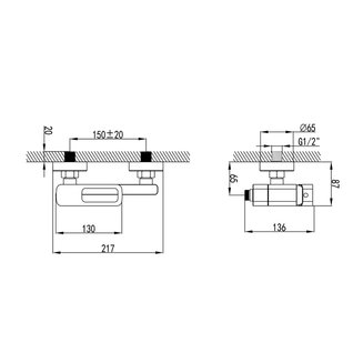 Смеситель для ванны, Slide, IDDIS, SLIBG00i02