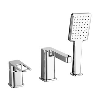 Смеситель на борт ванны на 3 отверстия с керамическим дивертором, хром, Slide, IDDIS, SLISB30i07