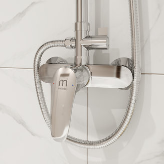 Смеситель для душа с верхней лейкой, Simp, Milardo, SIMSB1FM89