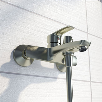 Смеситель для ванны, сатин, Ray, IDDIS, RAYBN02i02