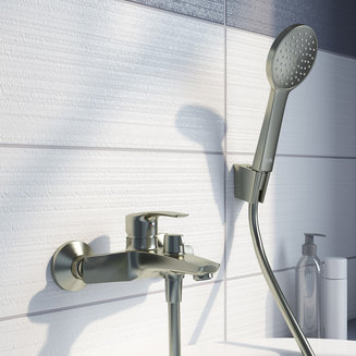 Смеситель для ванны, сатин, Ray, IDDIS, RAYBN02i02