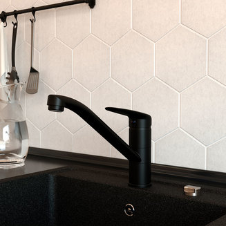 Смеситель для кухни, черный матовый, Male, IDDIS, MALBL00i05