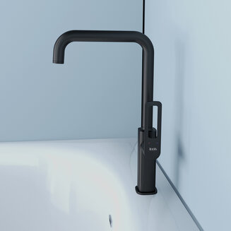 Смеситель для кухни, черный, Slide, IDDIS, SLIBL00i05