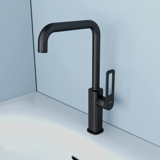 Смеситель для кухни, черный, Slide, IDDIS, SLIBL00i05