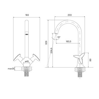 Смеситель для кухни Copter, IDDIS, COPSBJ0i05