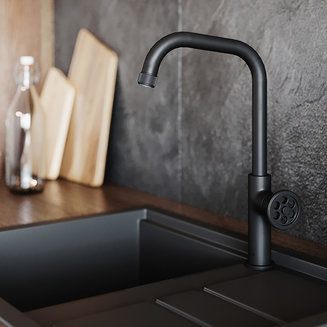 GRABL00i05, Смеситель для кухни, черный, Grange, ID