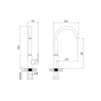 Смеситель для кухни, Cloud, IDDIS, CLOWG00i05