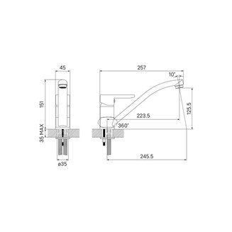 Смеситель для кухни, Sena, IDDIS, SENSB00i05