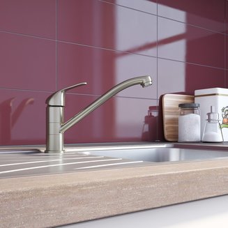 Смеситель для кухни, сатин, Meal, Milardo, M02BNR0M05