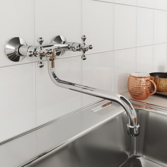 Смеситель для кухни, Duplex, Milardo, DUPSB00M09