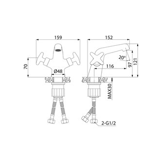 Смеситель для умывальника, Acros, IDDIS, ACRSB00i01