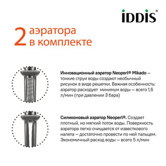 Смеситель для умывальника с инновационным управлением Push Control, графит, Slide, IDDIS, SLIGMBTi01